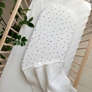 Cearsaf pentru carucior bebe din bumbac, Forme geometrice (2)